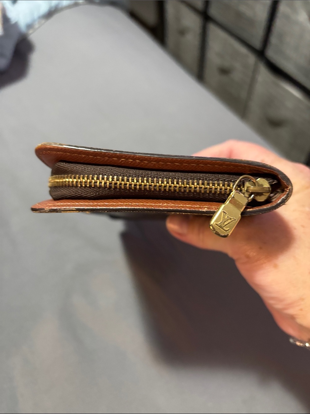 Louis Vuitton Monogram Long Wallet in Brown and Tan - Picture 4 of 12